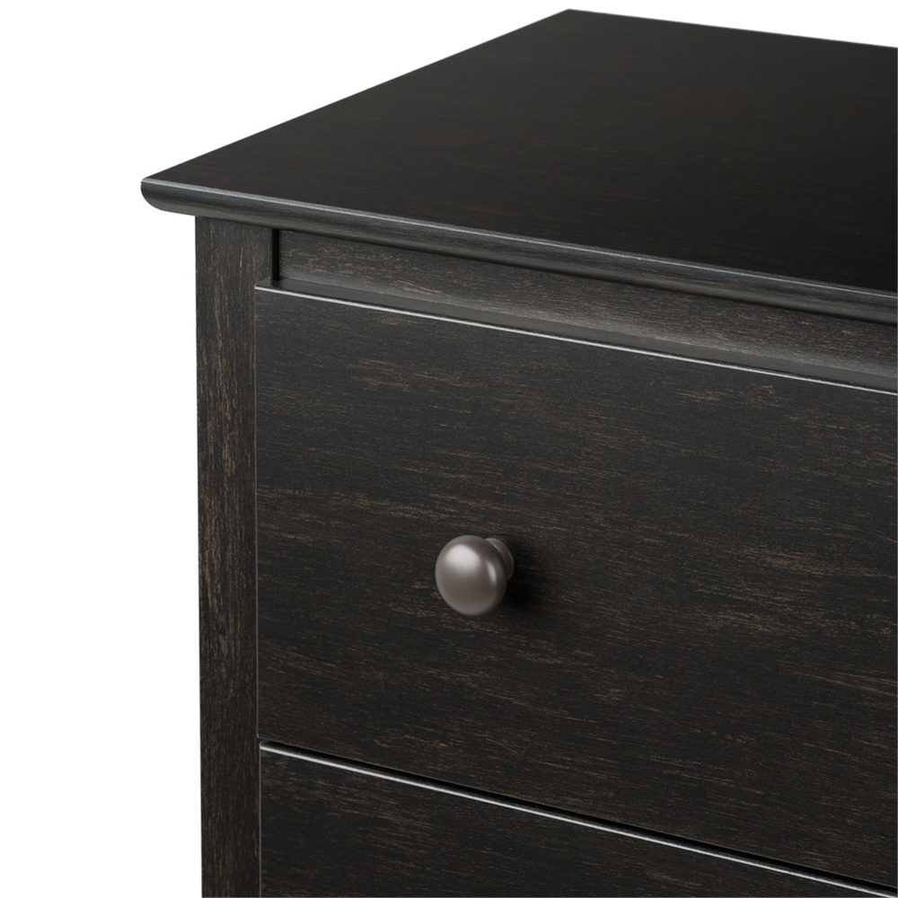 Sonoma 5-Drawer Chest, Washed Black. Picture 4