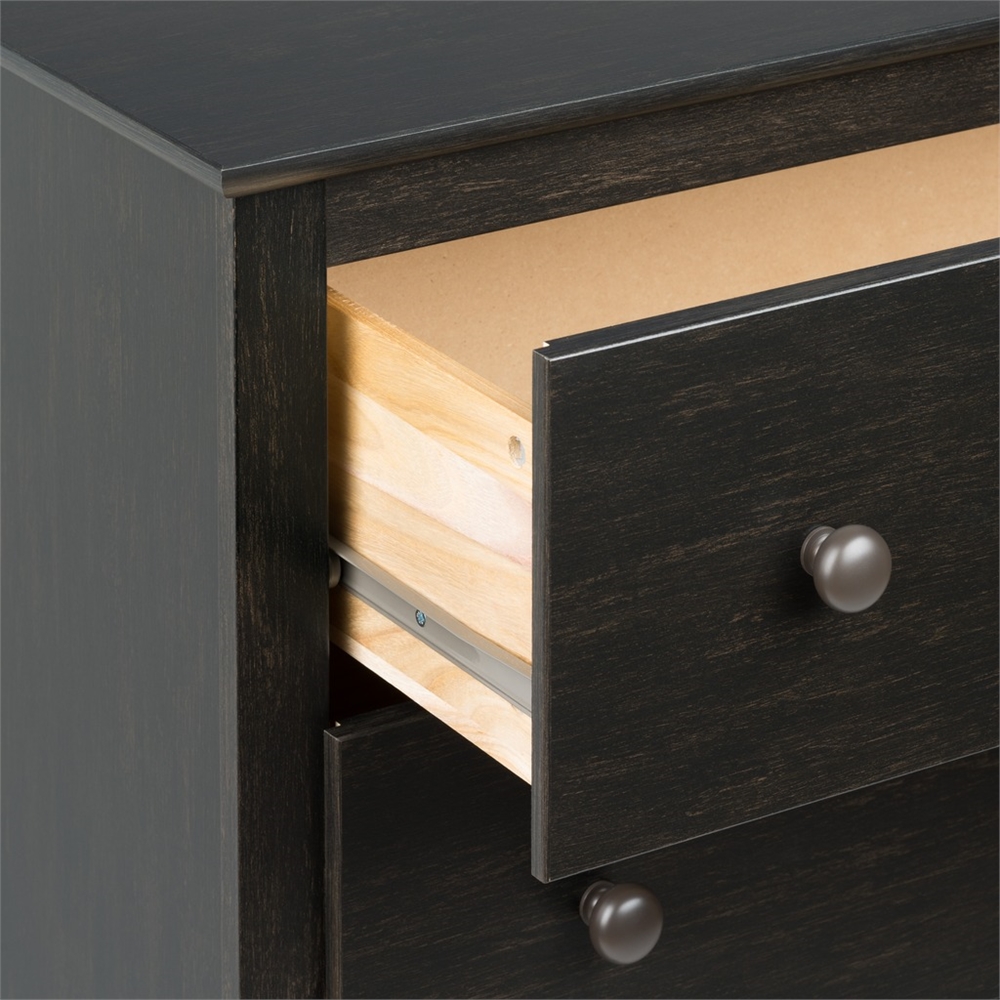 Sonoma 5-Drawer Chest, Washed Black. Picture 5