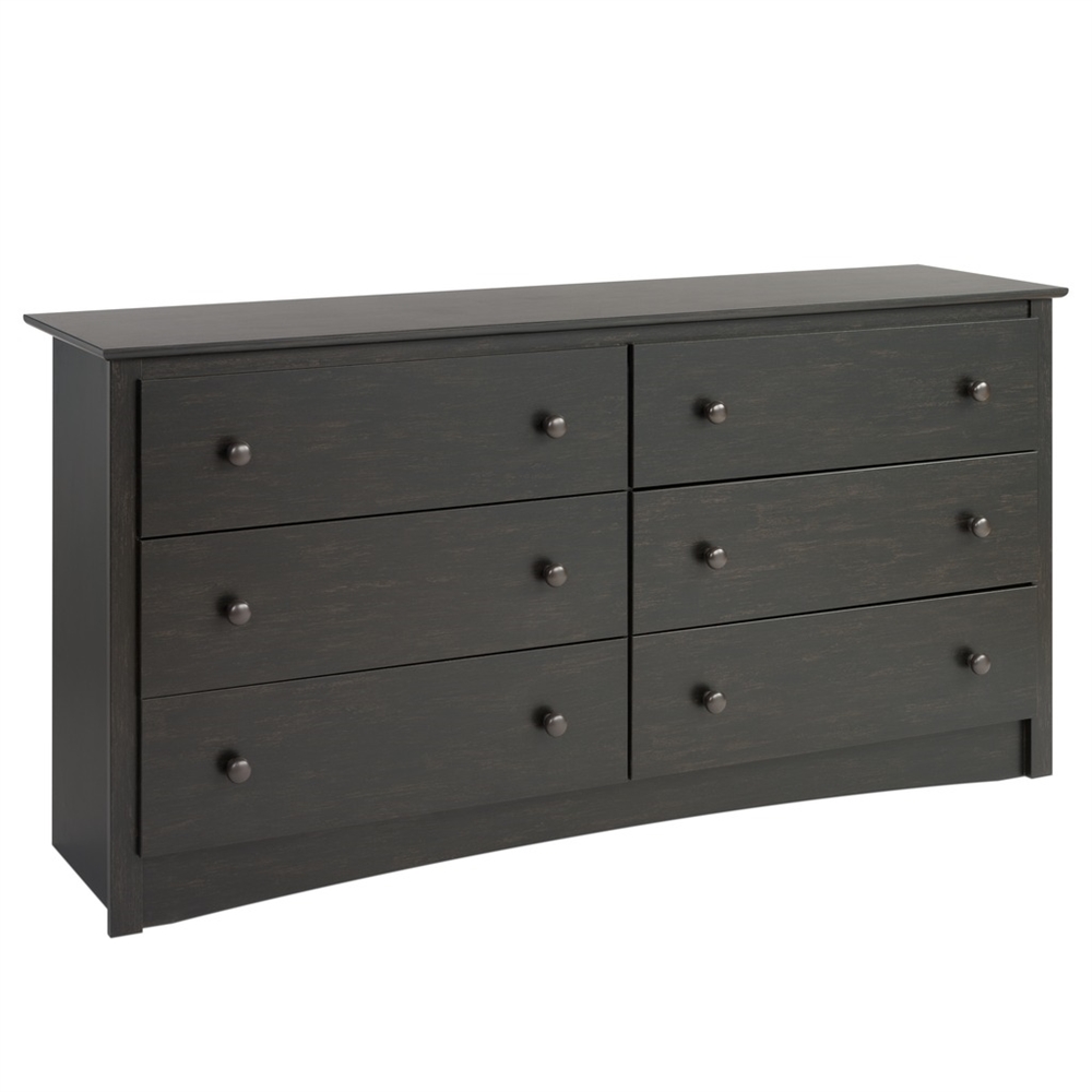 Sonoma 6-Drawer Chest, Washed Black. Picture 1