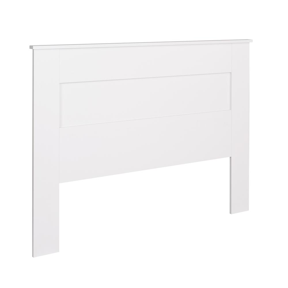 Queen Flat Panel Headboard, White. The main picture.