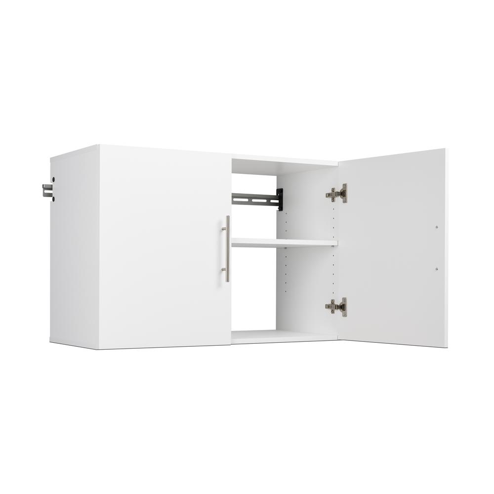 HangUps 36" Upper Storage Cabinet, White. Picture 6