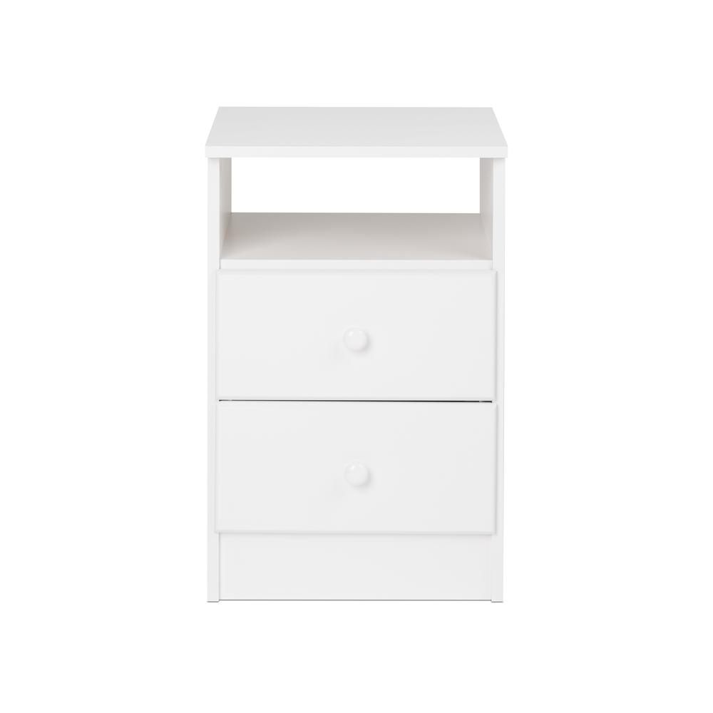 Astrid 2-Drawer Nightstand, White. Picture 4