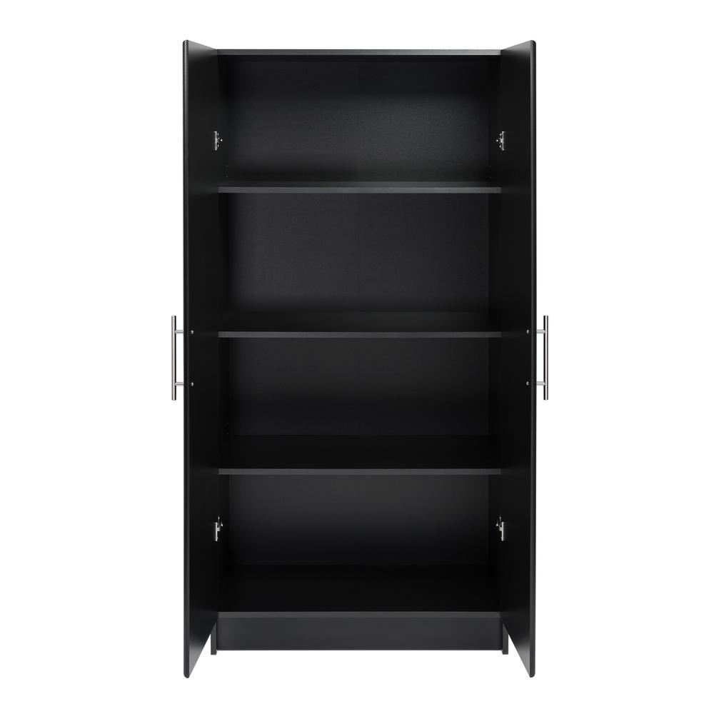 Elite 32" Storage Cabinet, Black. Picture 4