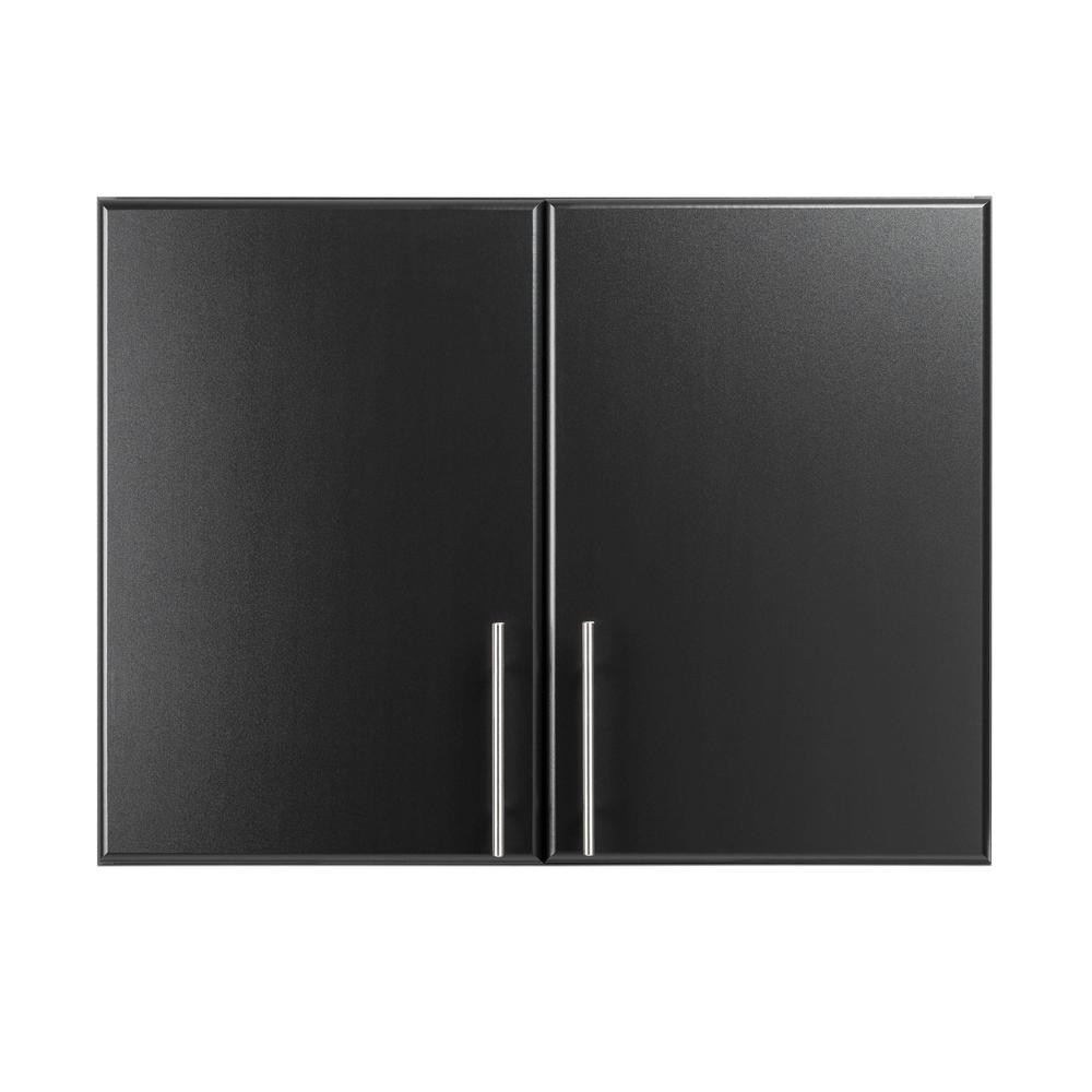 Elite 32” Stackable Wall Cabinet, Black. Picture 3