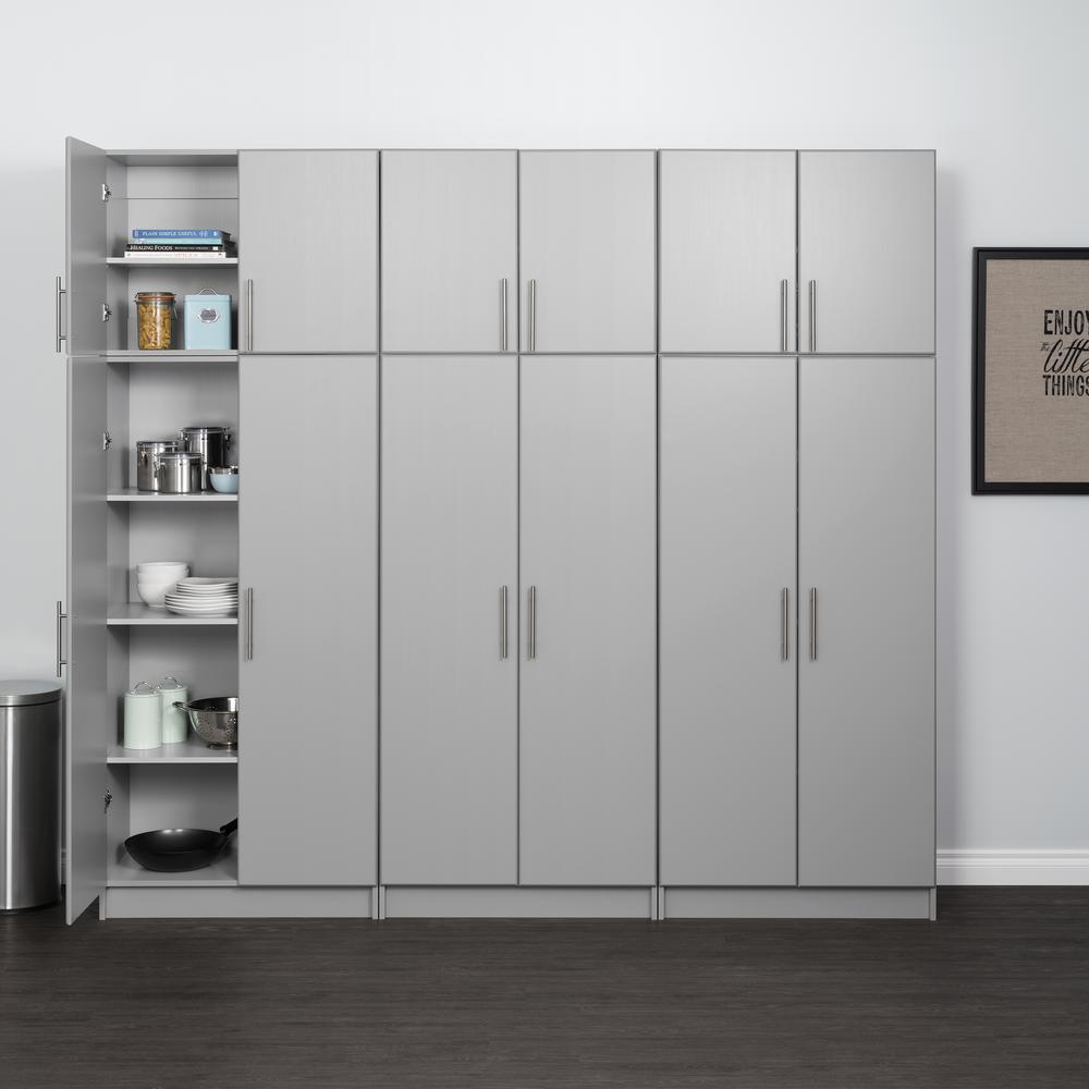Elite 32" Stackable Wall Cabinet, Light Gray. Picture 11