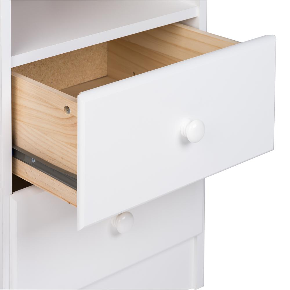Astrid 2-Drawer Nightstand, White. Picture 5