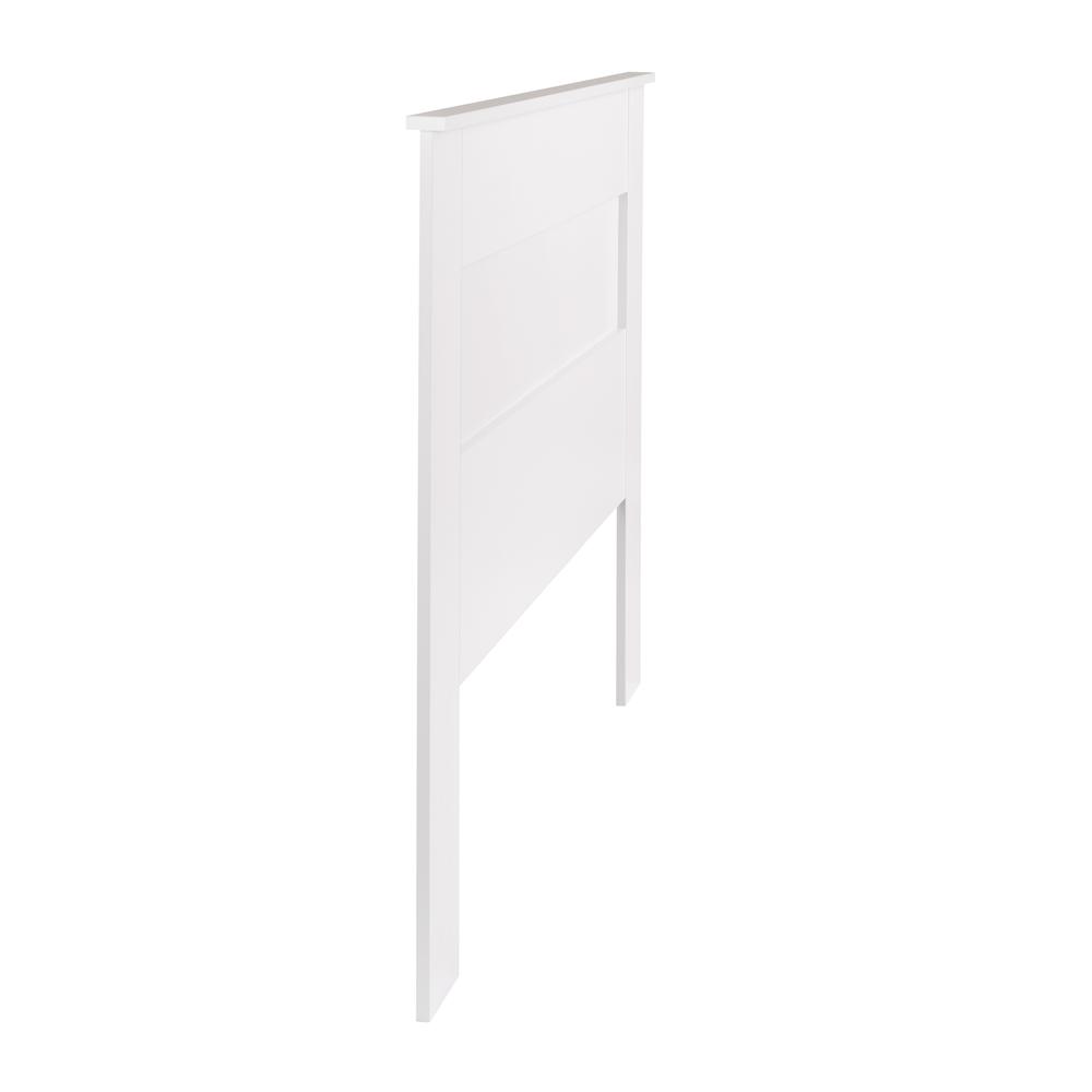 Queen Flat Panel Headboard, White. Picture 3