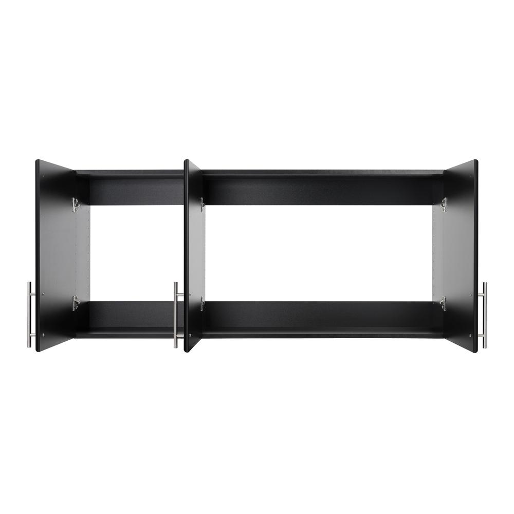 Elite 54" Wall Cabinet, Black. Picture 4
