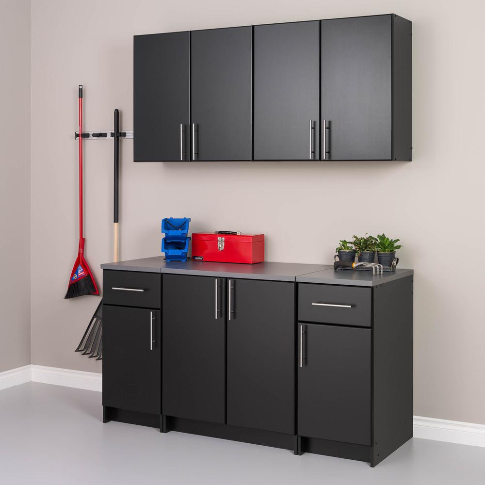 Elite 32” Wall Cabinet, Black. Picture 6