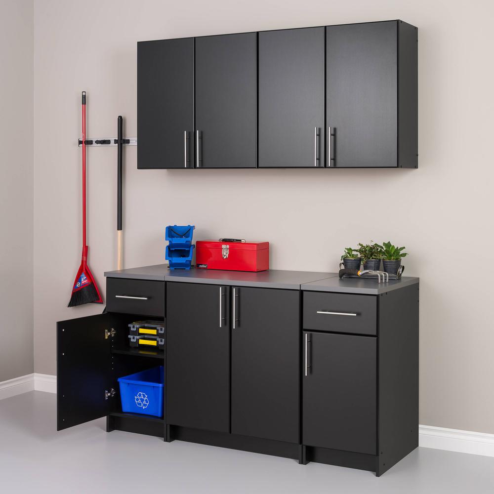 Elite 32” Wall Cabinet, Black. Picture 7