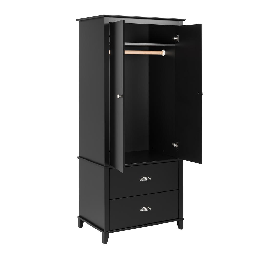 Yaletown Armoire, Black. Picture 3