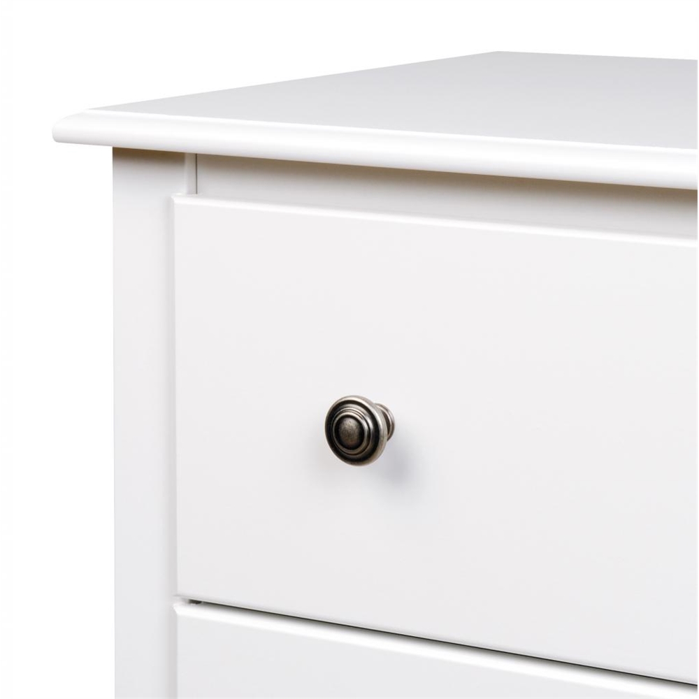White Monterey Tall 6 Drawer Chest. Picture 3