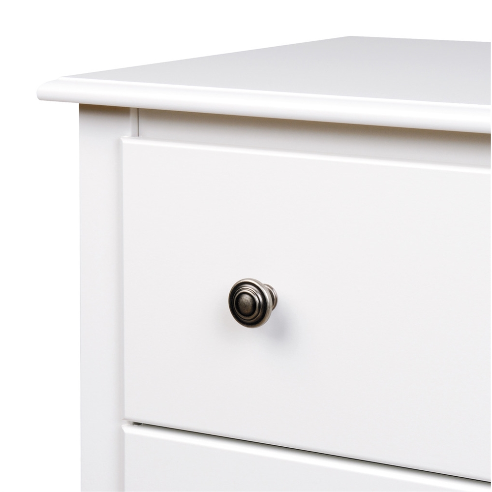 Monterey 1-drawer Tall Nightstand, White. Picture 3