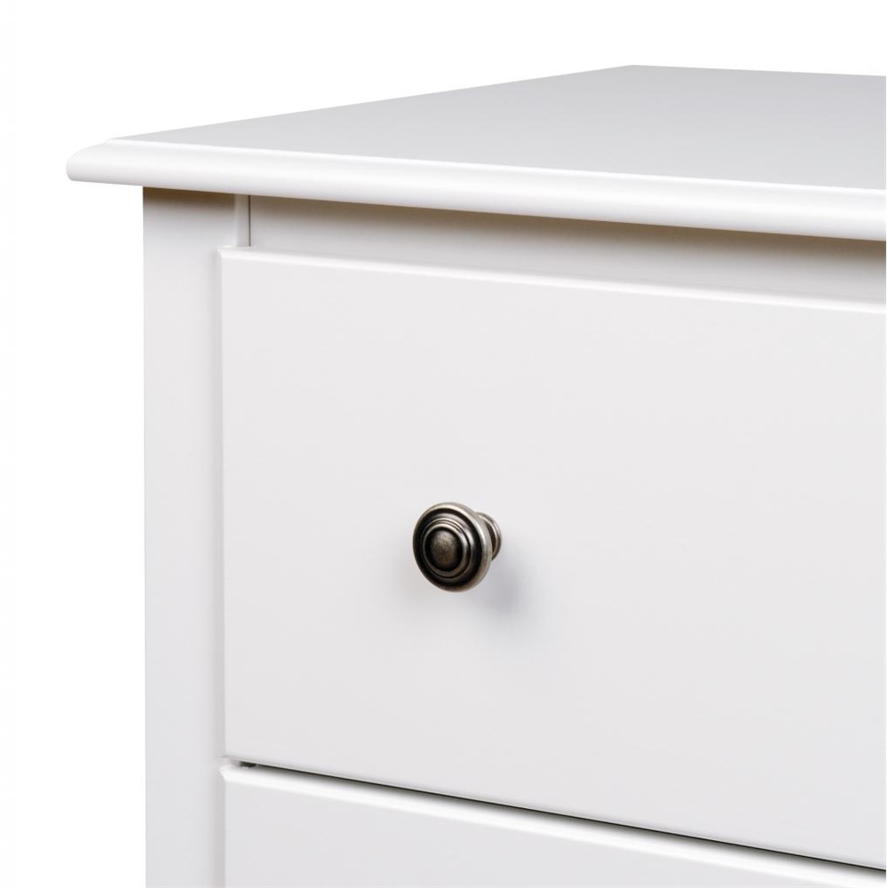 White Monterey 6 Drawer Dresser. Picture 3