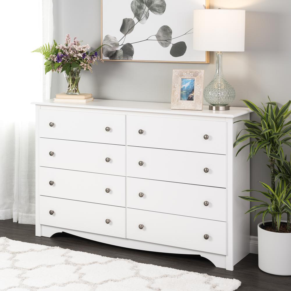 Prepac Monterey 8-Drawer Dresser, White. Picture 9