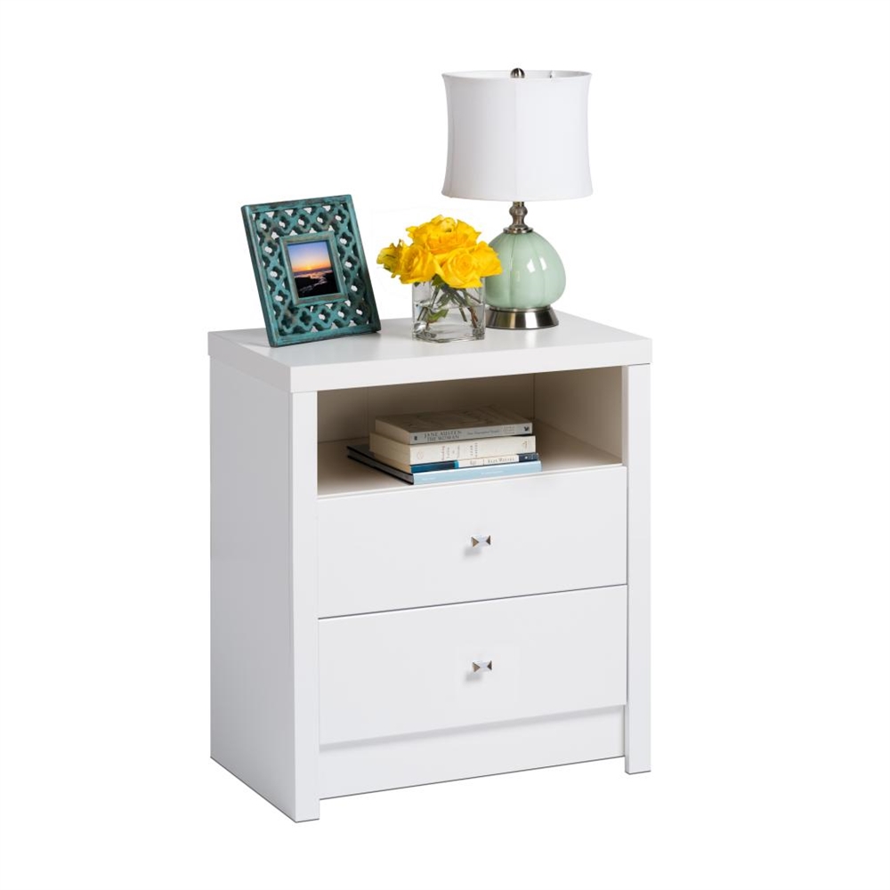 Calla Tall 2-Drawer Nightstand. Picture 1