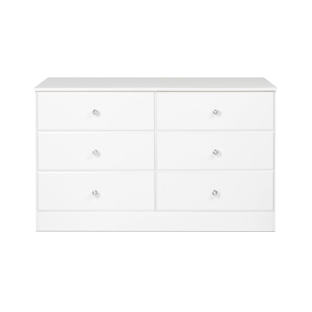 Astrid 6-Drawer Dresser, Crystal White. Picture 4