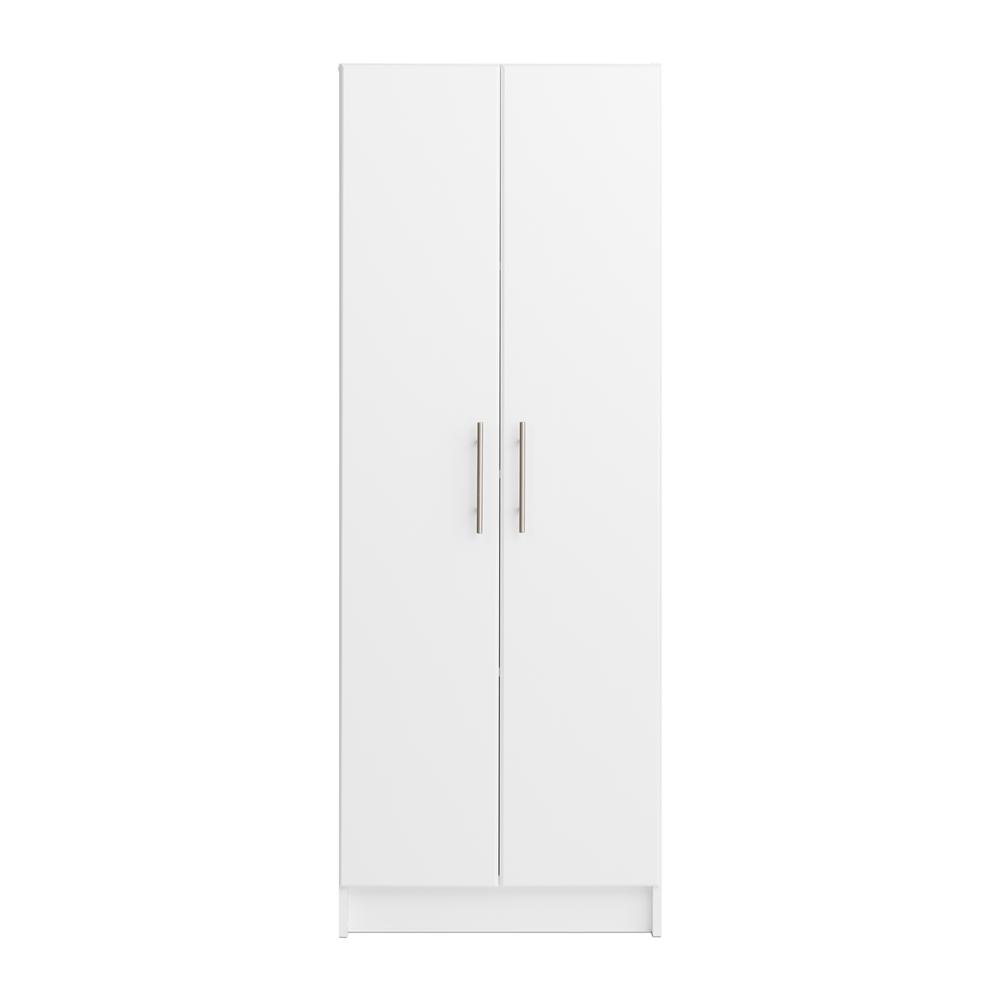 Storage Cabinet with Fixed and Adjustable Shelves, White. Picture 1