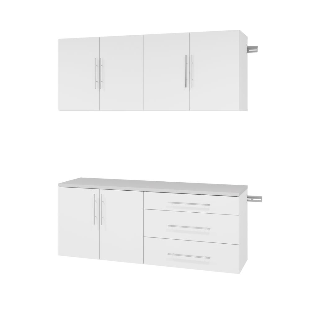 White HangUps Work Storage Cabinet Set O - 4pc. Picture 14