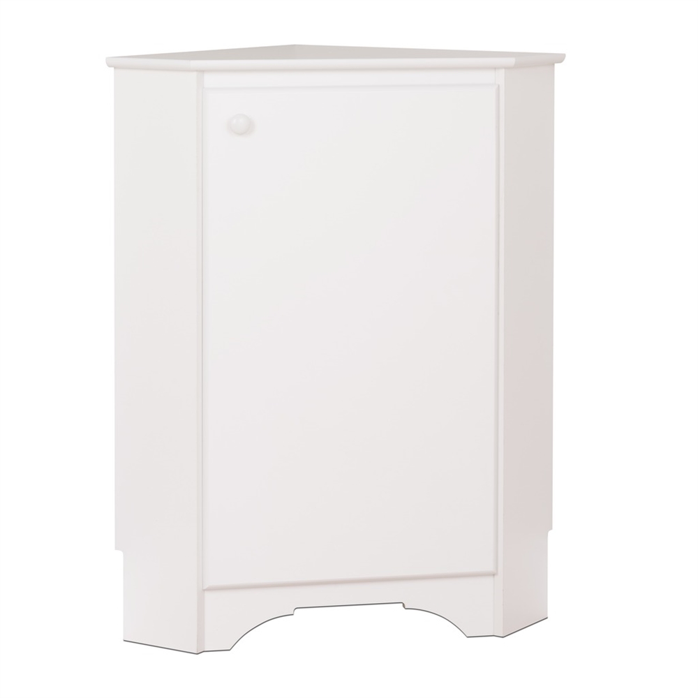 Elite Corner Storage Cabinet, White. Picture 1