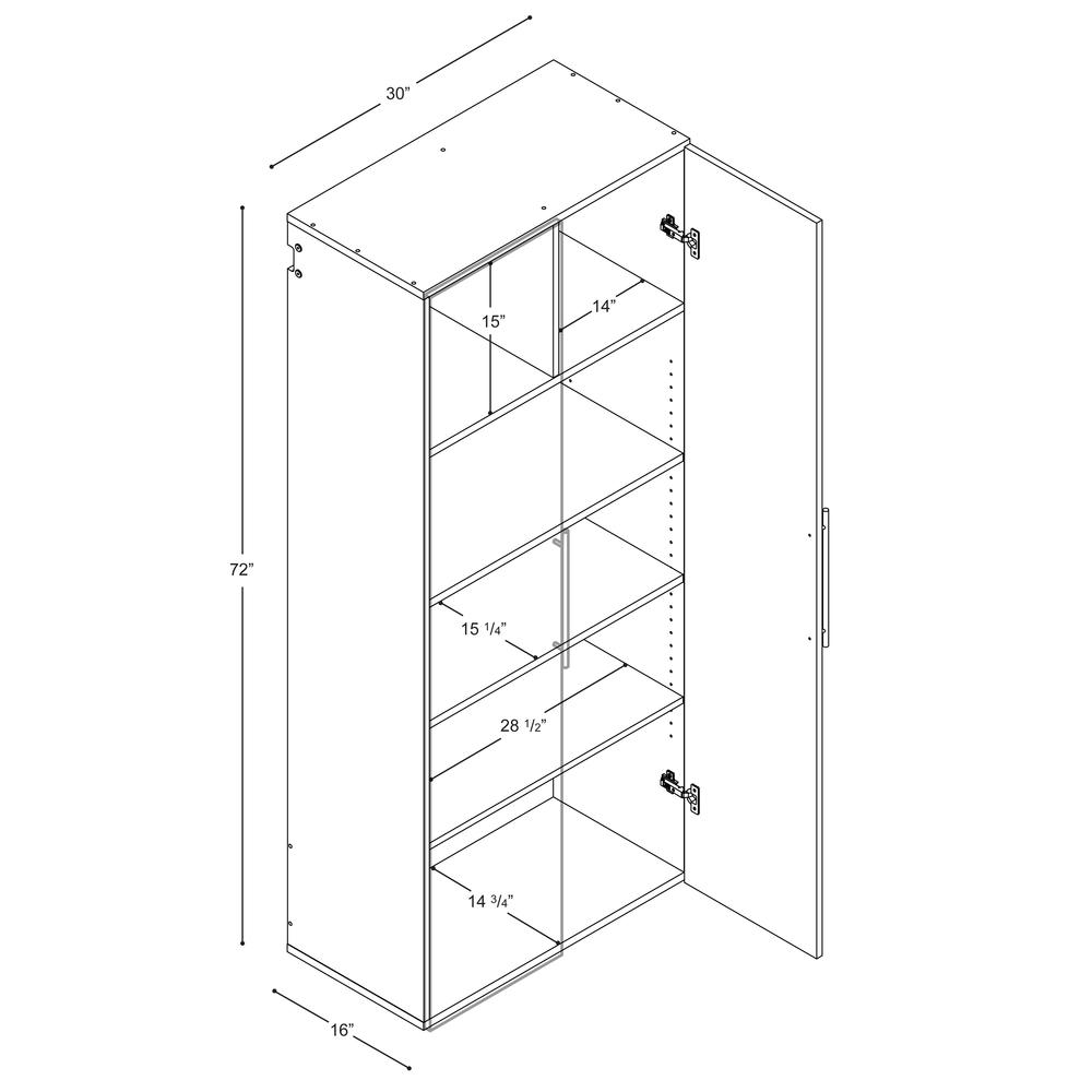 White HangUps Work Storage Cabinet Set R - 3pc. Picture 10
