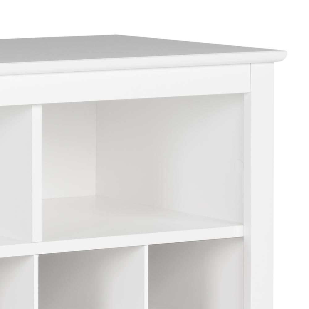 60 inch Shoe Cubby Console , White. Picture 3