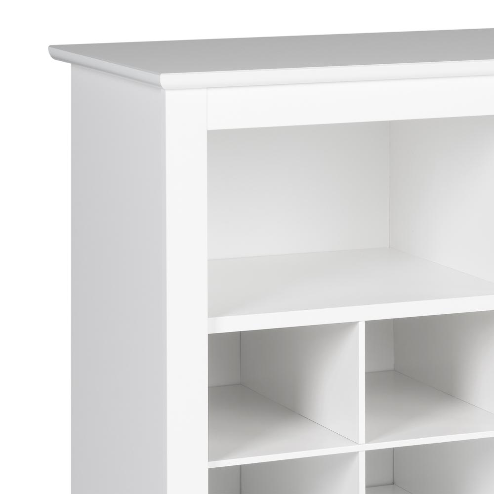 60 inch Shoe Cubby Console , White. Picture 4