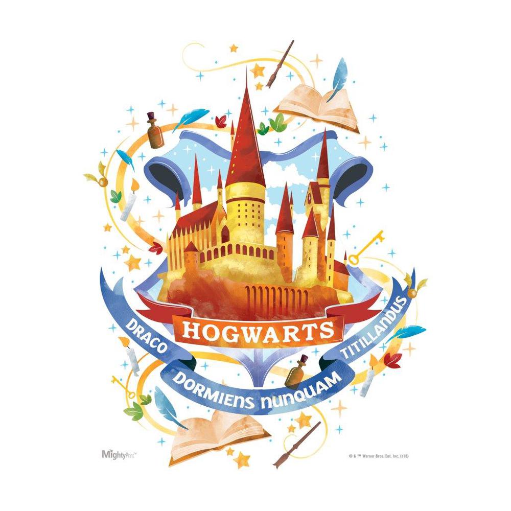 Harry Potter (Hogwarts Watercolor) MightyPrint™ Wall Art. The main picture.