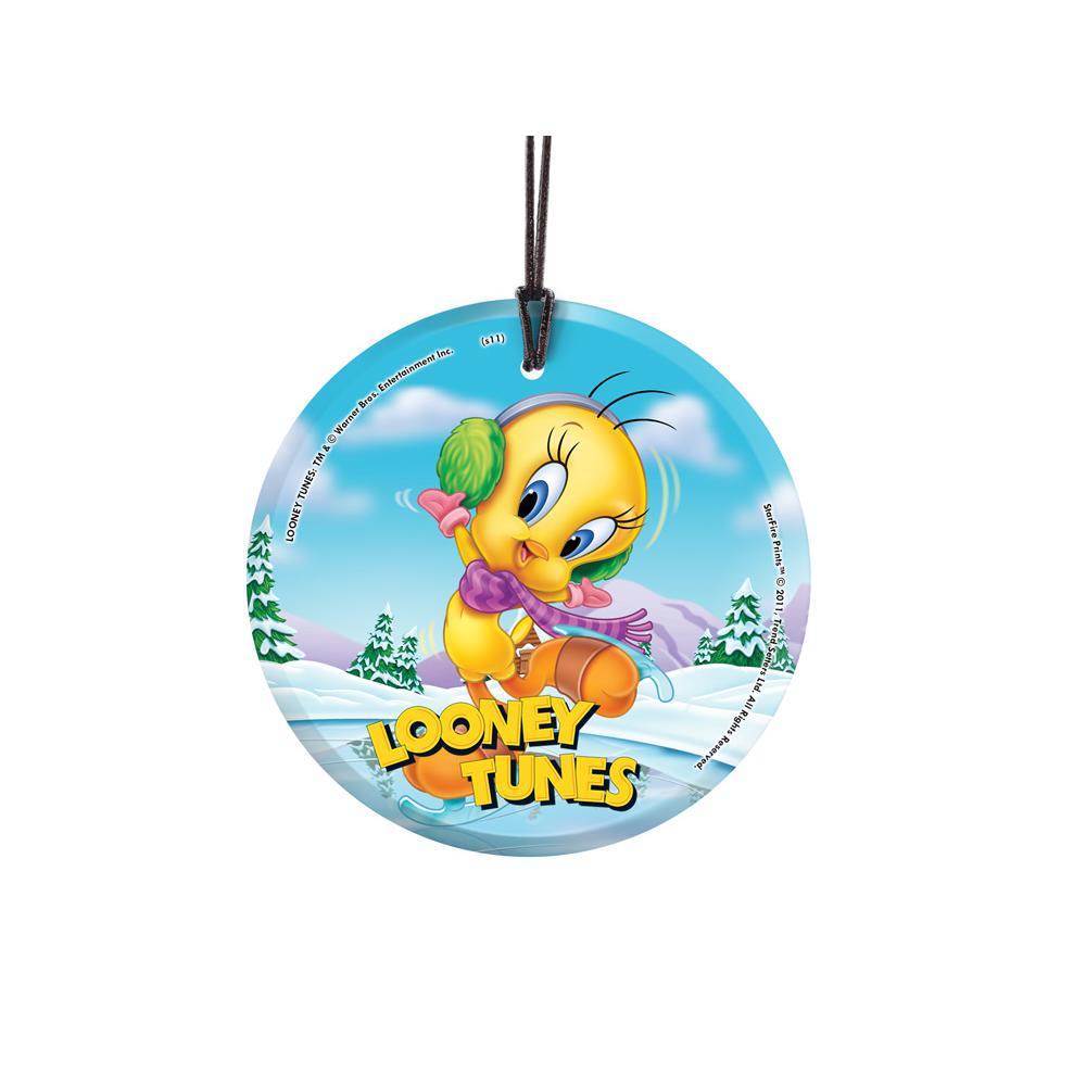 Looney Tunes (Tweety Skating) StarFire Prints™ Hanging Glass Print. The main picture.
