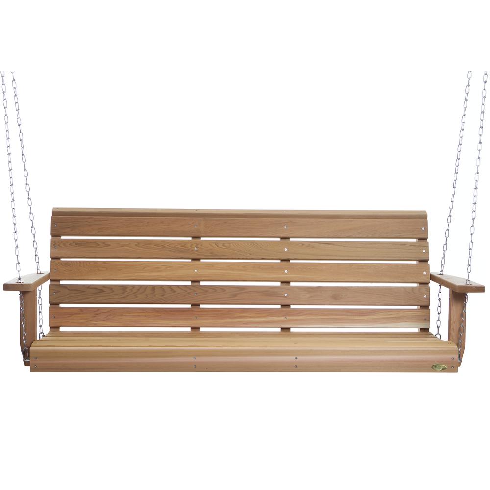 5-ft Porch Swing with Comfort Swing Springs. Picture 1
