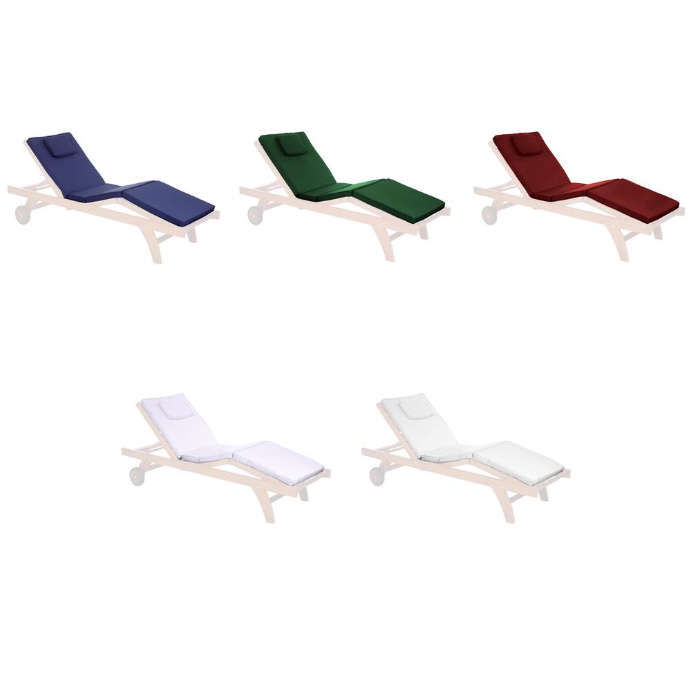 Royal White Chaise Lounger Cushion. Picture 4