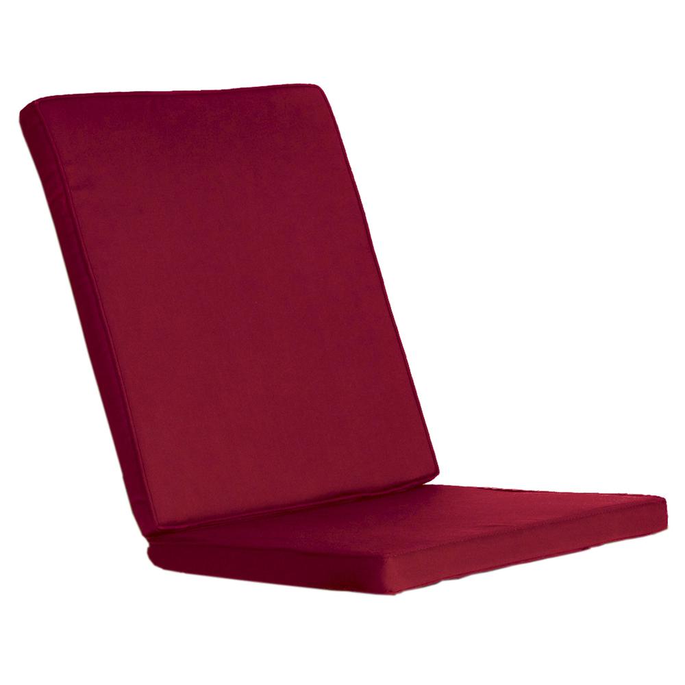 Red Hinged Chair Cushions. Picture 1