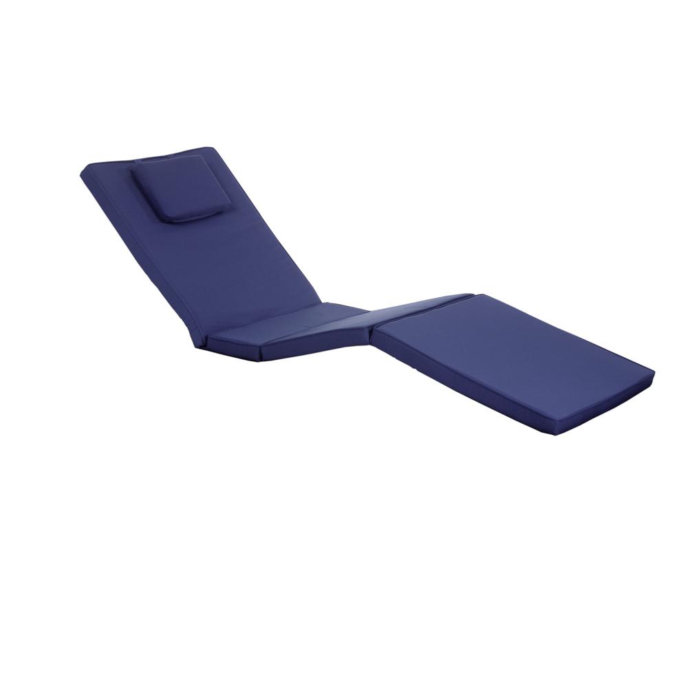 Blue Chaise Lounger Cushion. The main picture.