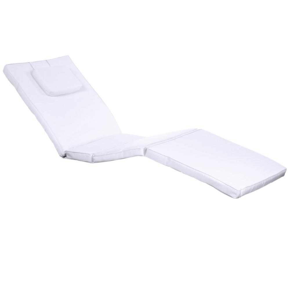 Royal White Chaise Lounger Cushion. The main picture.