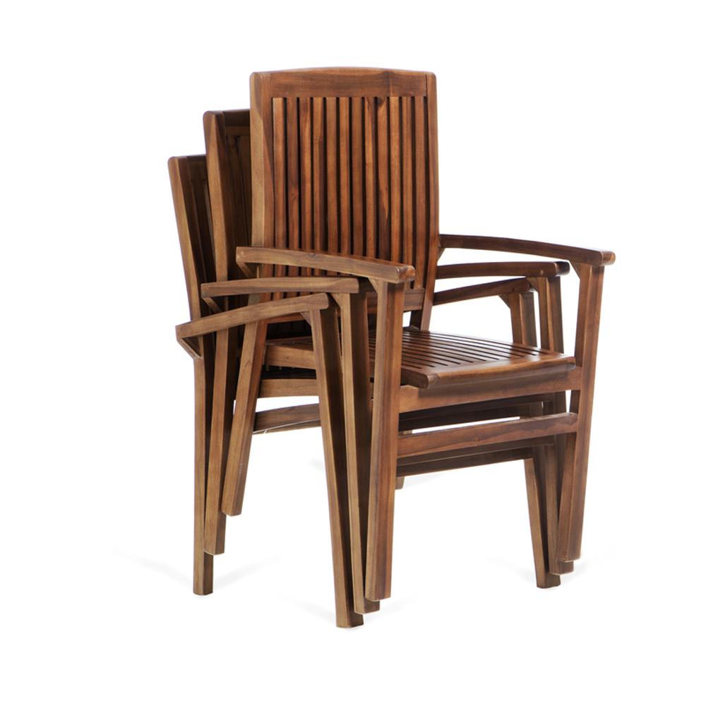 Teak Stacking Chair. Picture 5
