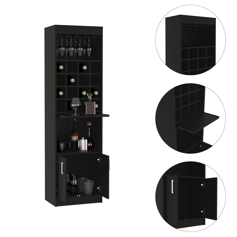 Soria Bar Cabinet - Black. Picture 3