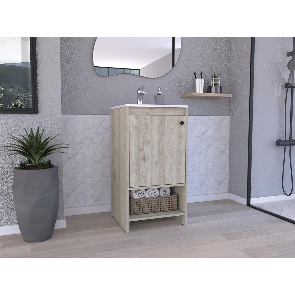 Braavos Bathroom Vanity - Light Grey. Picture 5