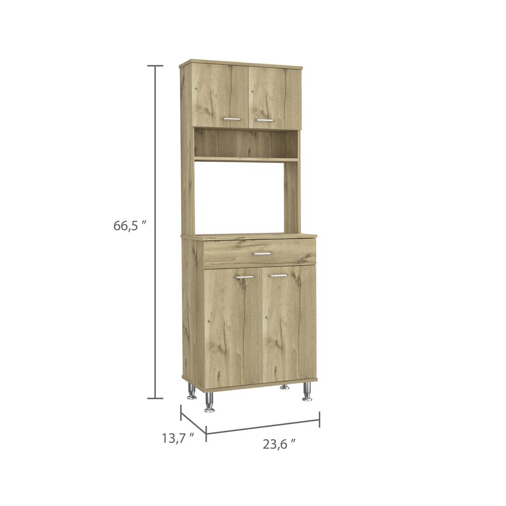 Helis 60 Pantry Cabinet - Light Oak. Picture 4