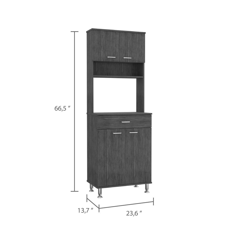Helis 60 Pantry Cabinet - Smoky Oak. Picture 4