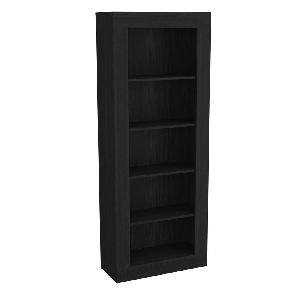 Poros Bookcase In Black Wengue. Picture 1
