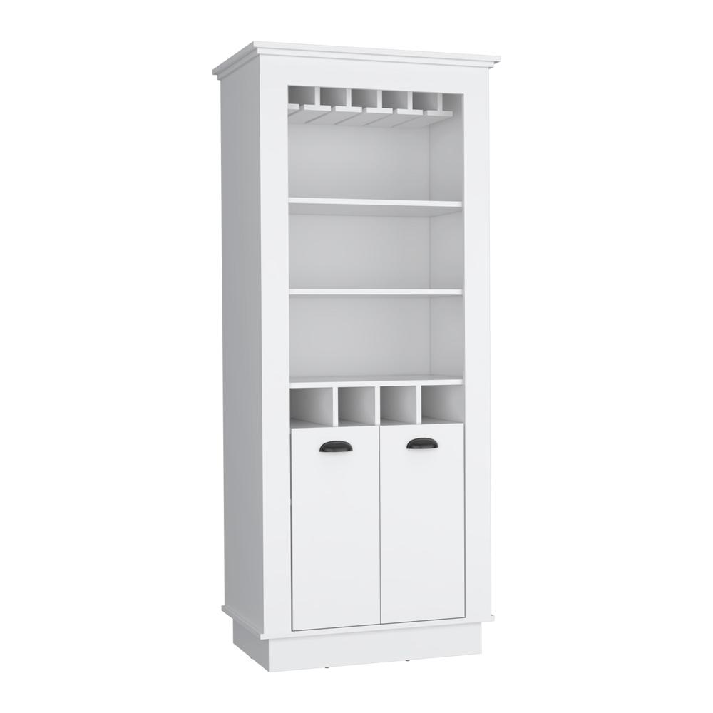 Bar Cabinet Multi-Storage Unit with Built-in Bottle and Glass Racks. Picture 6