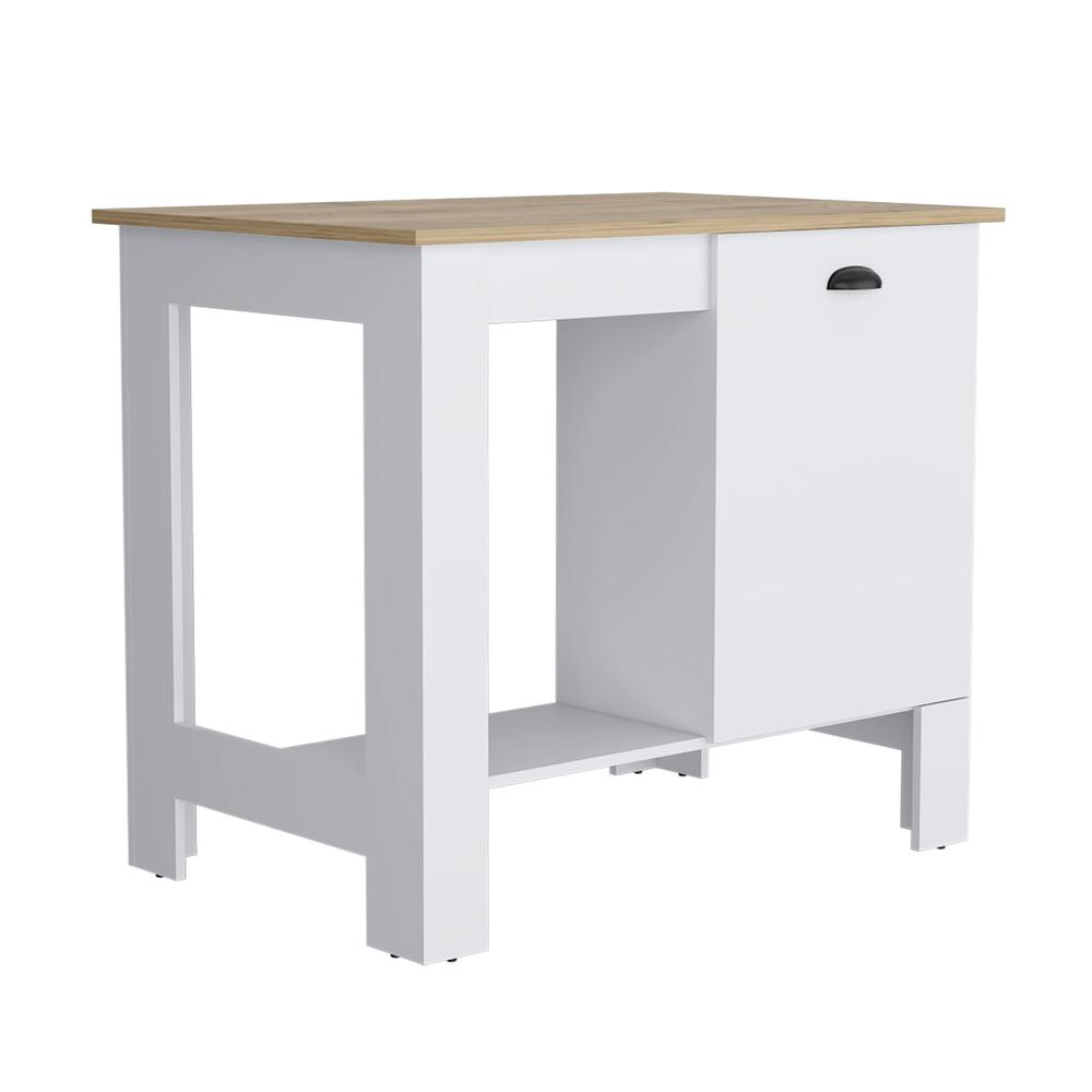 DEPOT E-SHOP Caddo Kitchen Island with Storage and Cabinet. Picture 1