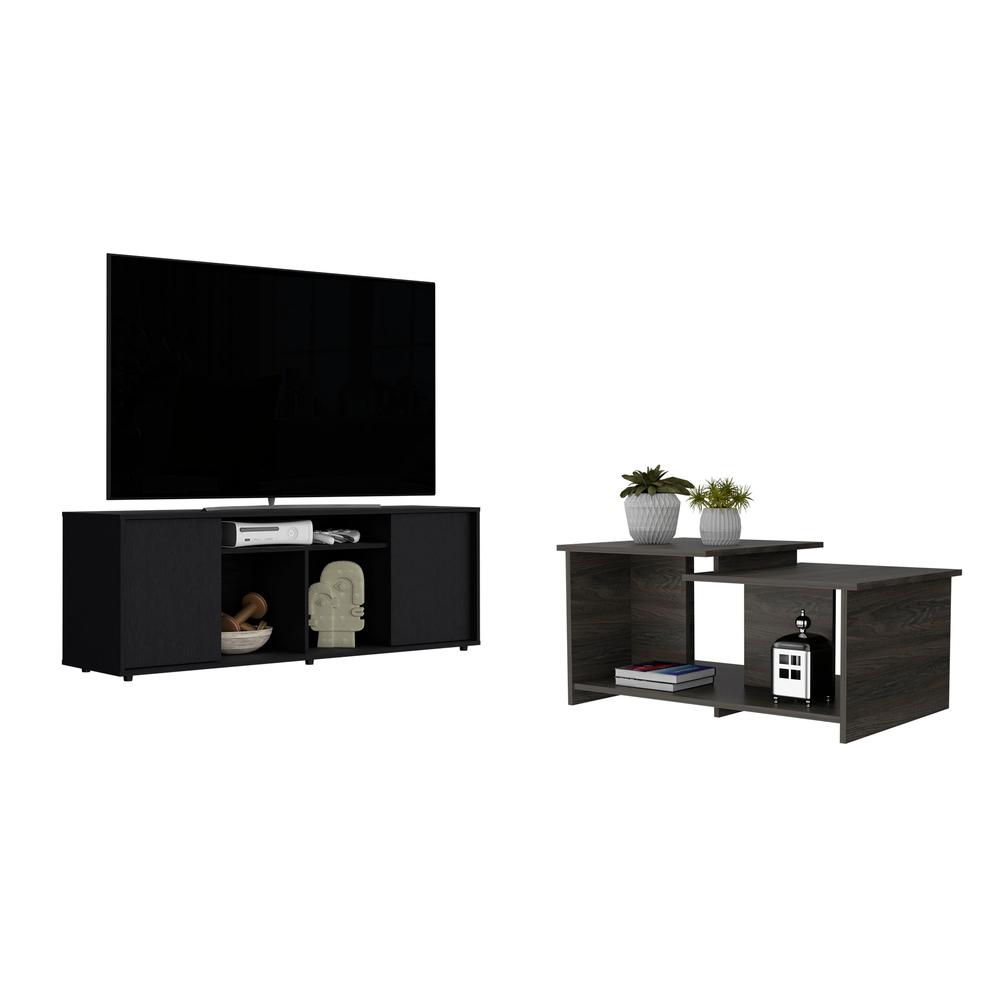 Danville 2 Piece Living Room Set, Tv Stand + Leanna 3 Coffee Table. Picture 1