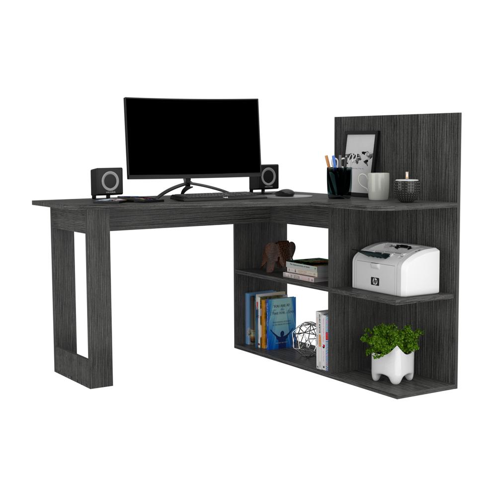 Kairi Computer Desk Grey Oak. Picture 2