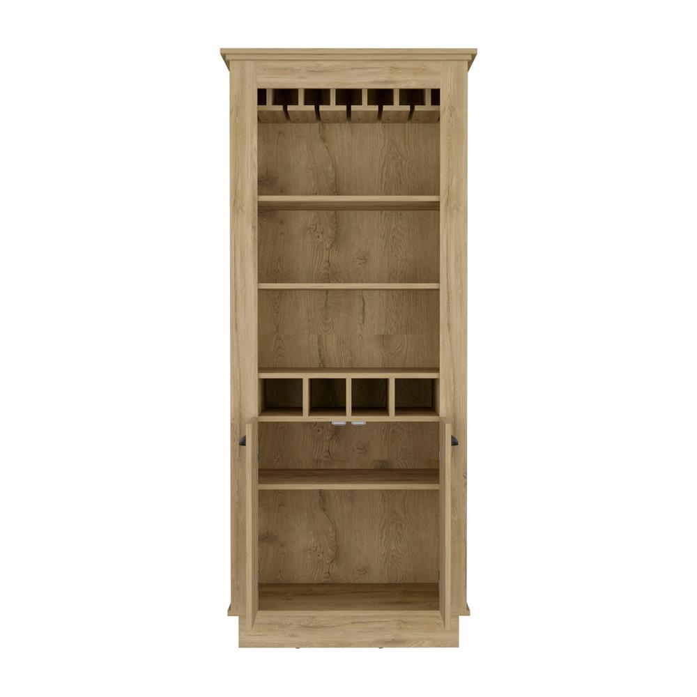 Bar Cabinet Elegant Multi-Storage Unit with Built-in Bottle and Glass Racks. Picture 1