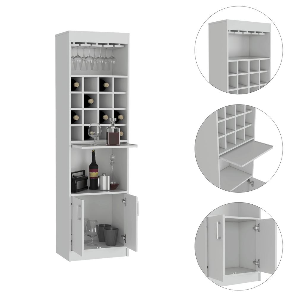 Soria Bar Cabinet - White. Picture 3