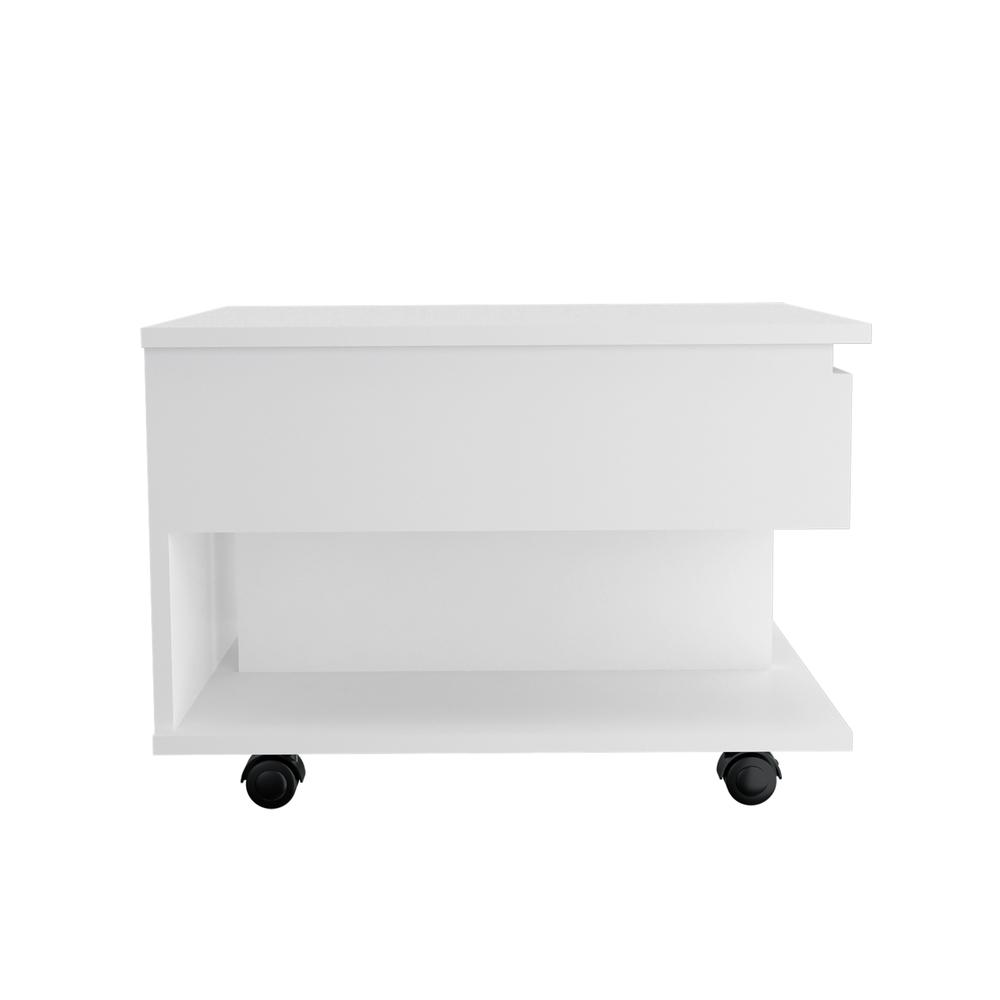 Babel Lift Top Coffee Table - White. Picture 2