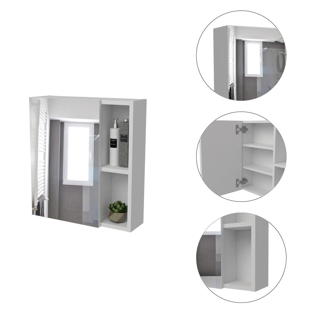 Andes Mirror Cabinet White. Picture 4