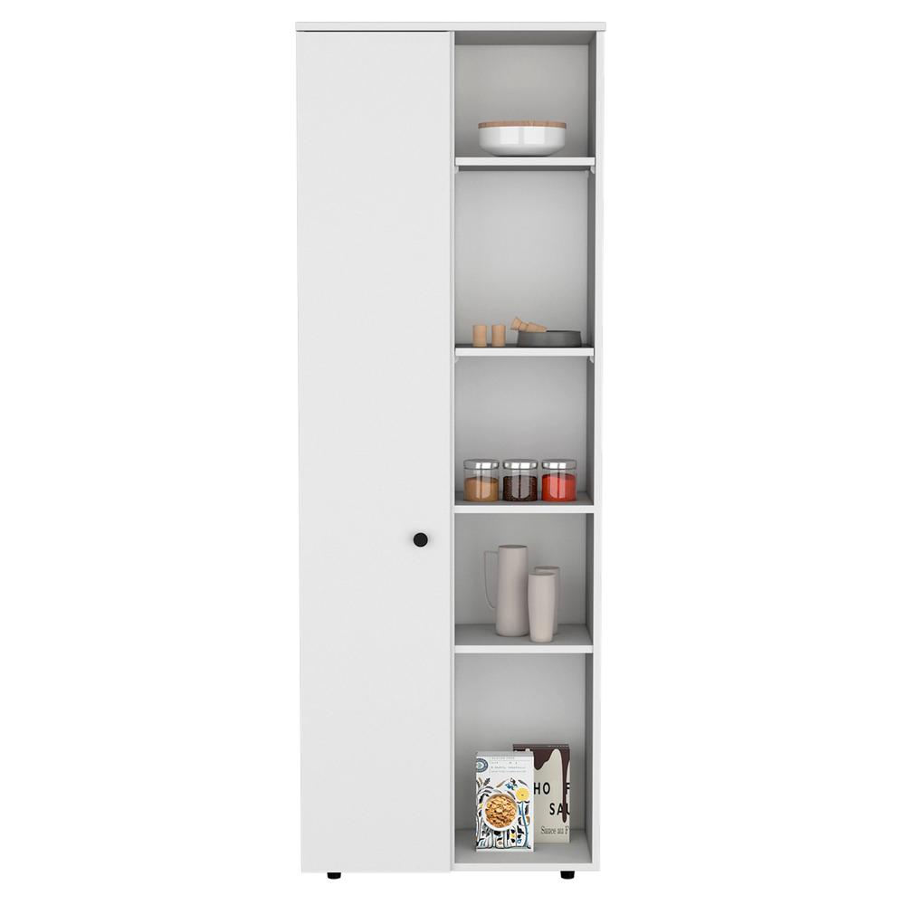 Kitchen Storage Cabinet With One Door, Five Interior Shelves. Picture 3