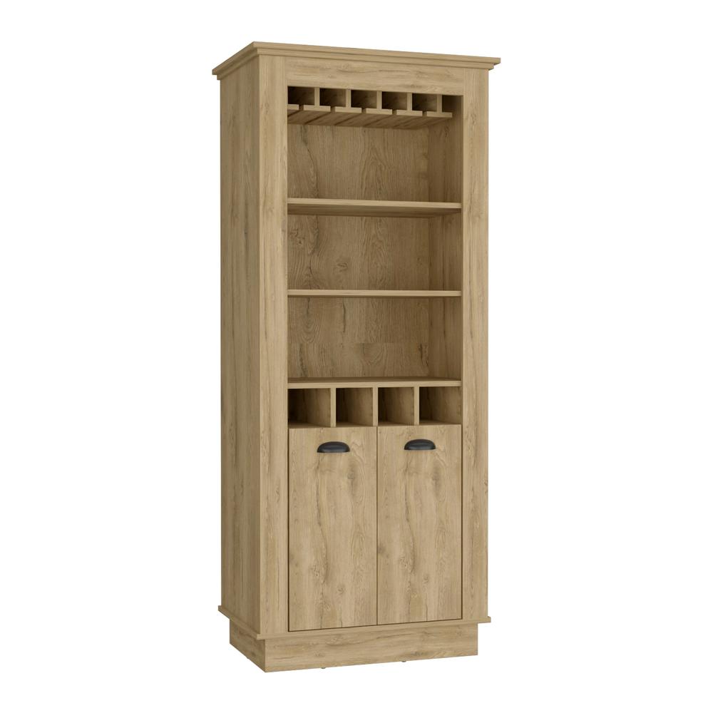 Bar Cabinet Elegant Multi-Storage Unit with Built-in Bottle and Glass Racks. Picture 7